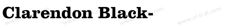 Clarendon Black字体转换